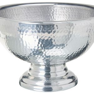 Misa dekoracyjna młotkowany metal glamour srebrna 306049 Misa dekoracyjna młotkowany metal glamour srebrna 306049
