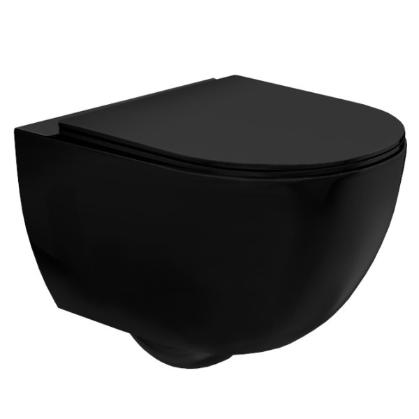 Misa Wc Carlo Mini Rimless Flat Black Mat Matowa 238575