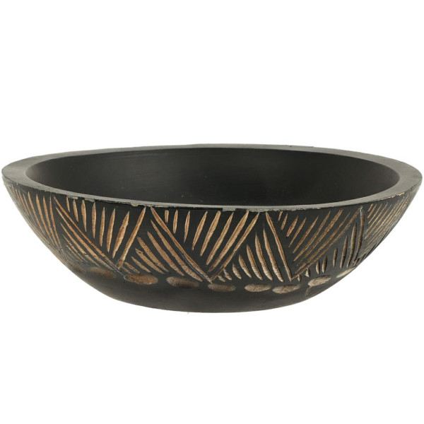 Misa z drewna mango z etnicznym wzorem 24x7 cm 200 ml 386640