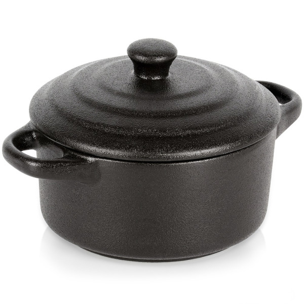 Miseczka do zapiekania porcelanowa z pokrywką 450 ml 777127