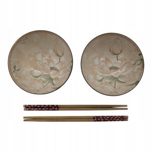 Miseczki do zupy na przekąski porcelana pałeczki zestaw prezentowy Prezent 750977 Miseczki do zupy na przekąski porcelana pałeczki zestaw prezentowy Prezent 750977