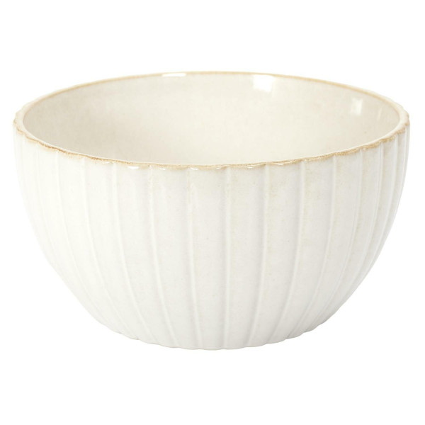 MISKA CERAMICZNA 23,5 cm beżowa KSZTAŁT MUSZLI 382194