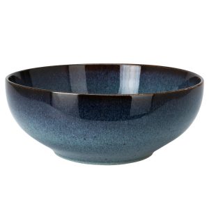 Miska ceramiczna granatowa 25 cm dekoracyjna 991102