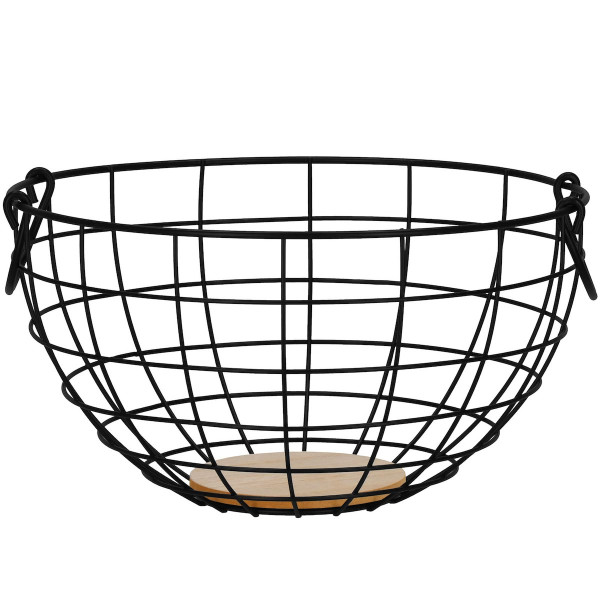 Miska na owoce, koszyk metalowy 28x15 cm stalowa patera 348270