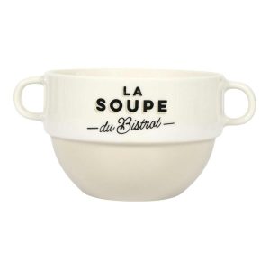 Miska na zupę z uszami Bistrot beżowa 450 ml 989341 Miska na zupę z uszami Bistrot beżowa 450 ml 989341
