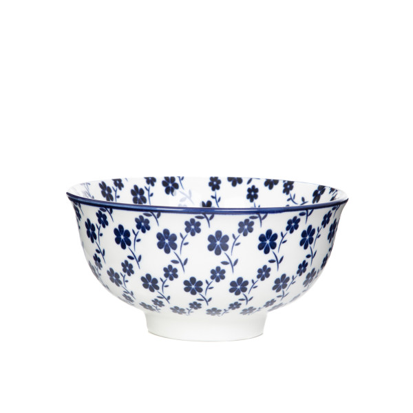 Miska NAVIA granatowa w kwiatuszki 12 cm HOMLA 960916