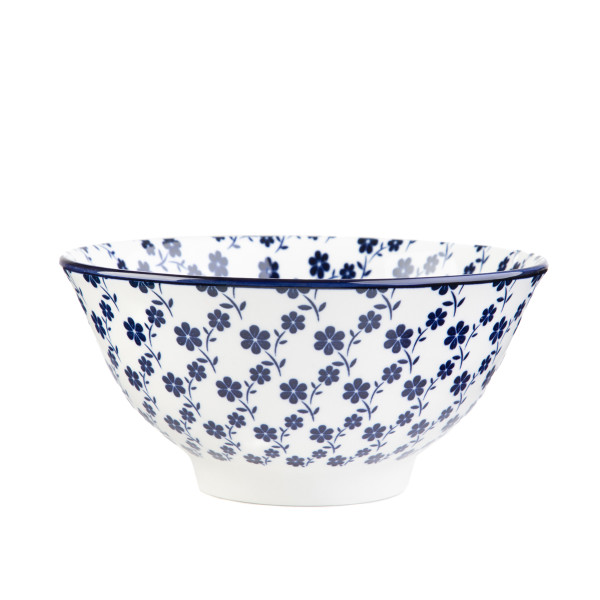 Miska NAVIA granatowa w kwiatuszki 15 cm HOMLA 960920