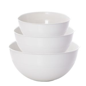 Miska Plastikowa Okrągła Kuchenna Zestaw Misek X3 Jasnoszara 384311 Miska Plastikowa Okrągła Kuchenna Zestaw Misek X3 Jasnoszara 384311