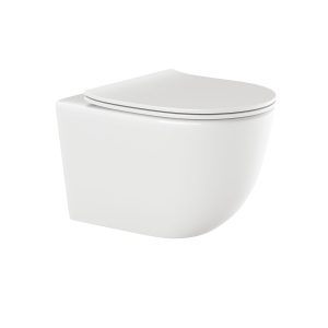 Miska podwieszana WC Invena Tinos z deską okrągła biała 376007 Miska podwieszana WC Invena Tinos z deską okrągła biała 376007