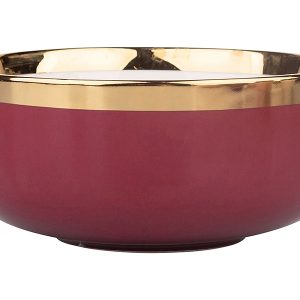 Miska porcelanowa NBC Aurora Gold 500 ml bordowa 41513