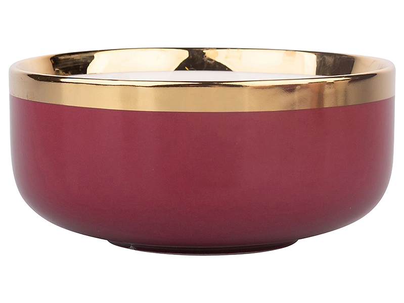 Miska porcelanowa NBC Aurora Gold 500 ml bordowa 41513