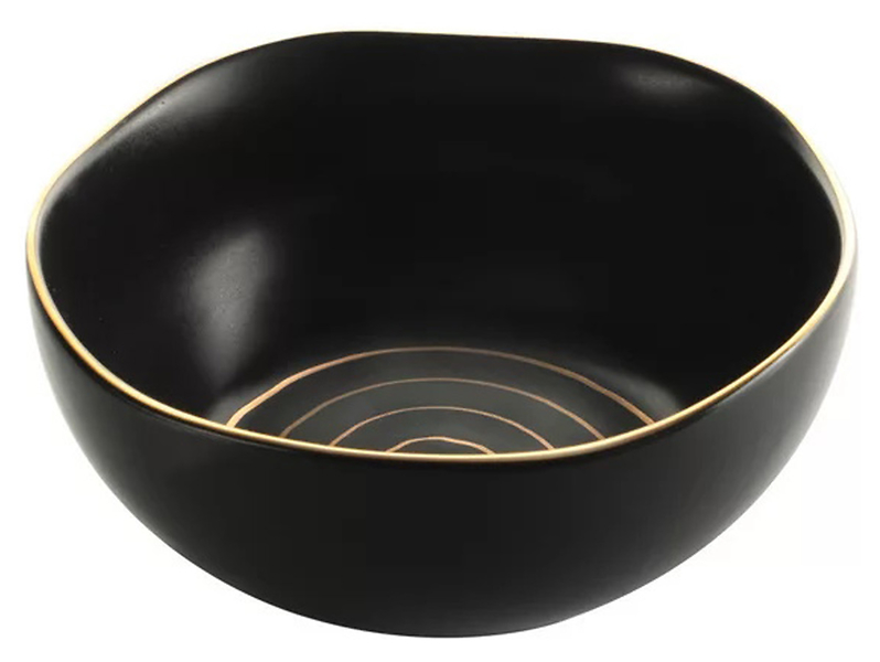 Miska porcelanowa Onix 15 cm czarny mat 702137