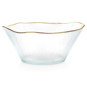 Miska sałatkowa szklana złota 21 cm, 1,2 l 797422 Miska sałatkowa szklana złota 21 cm, 1,2 l 797422