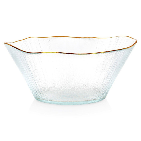 Miska sałatkowa szklana złota 21 cm, 1,2 l 797422