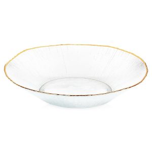 Miska sałatkowa szklana złota 29,5 cm, 1,6 l 797420 Miska sałatkowa szklana złota 29,5 cm, 1,6 l 797420