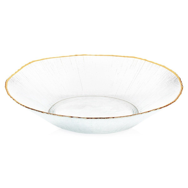 Miska sałatkowa szklana złota 29,5 cm, 1,6 l 797420