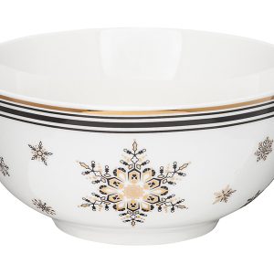 Miska świąteczna Art Deco Stars NBC 610 ml biała 343113 Miska świąteczna Art Deco Stars NBC 610 ml biała 343113