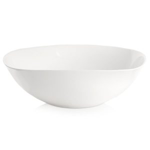 Miska szklana biała LUNA 25 cm, 2 l 796183 Miska szklana biała LUNA 25 cm, 2 l 796183