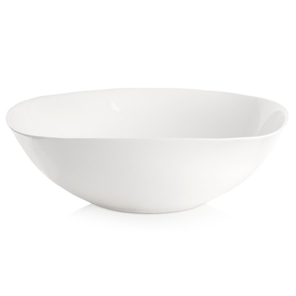 Miska szklana biała LUNA 25 cm, 2 l 796183