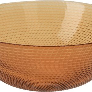 Miska szklana bursztynowa 24cm 392128 Miska szklana bursztynowa 24cm 392128