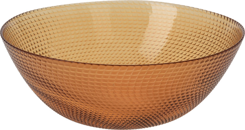 Miska szklana bursztynowa 24cm 392128