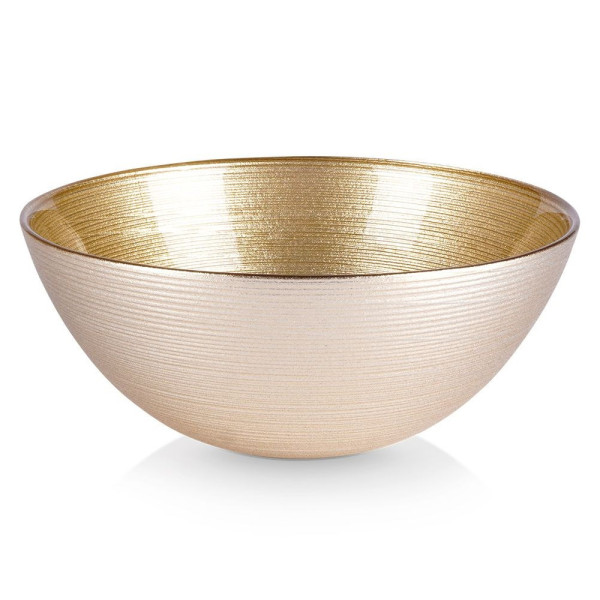 Miska szklana złota 15 cm, 600 ml 356658