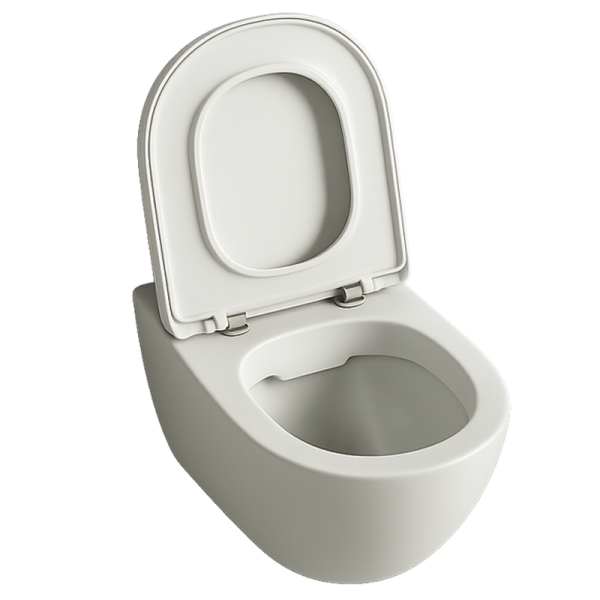 Miska wc biała rimless deska wolnoopadająca duroplast wirowe spłukiwanie 797887