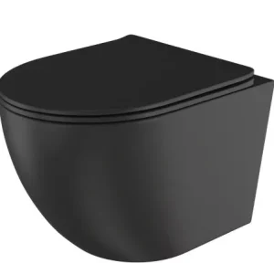 Miska WC wisząca czarna bezkołnierzowa deska G-203 234621 Miska WC wisząca czarna bezkołnierzowa deska G-203 234621