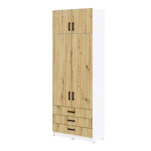 Młodzieżowa szafa Sigma MAX B5 2U3SZ 90 cm z szufladami – dąb artisan 989671 Młodzieżowa szafa Sigma MAX B5 2U3SZ 90 cm z szufladami – dąb artisan 989671