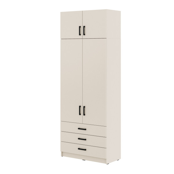 Młodzieżowa szafa Sigma MAX K3 3SZ 90 cm z szufladami - KASZMIR 989633