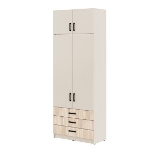 Młodzieżowa szafa Sigma MAX K4 3SZ 90 cm z szufladami – dąb wotan 989656 Młodzieżowa szafa Sigma MAX K4 3SZ 90 cm z szufladami – dąb wotan 989656