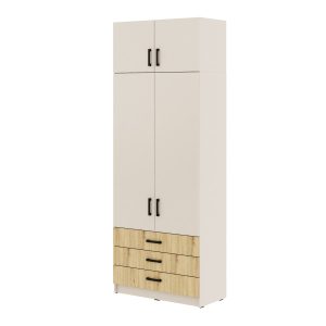 Młodzieżowa szafa Sigma MAX K5 3SZ 90 cm z szufladami – dąb wotan 989658 Młodzieżowa szafa Sigma MAX K5 3SZ 90 cm z szufladami – dąb wotan 989658