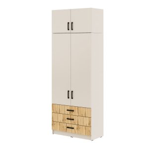 Młodzieżowa szafa Sigma MAX K6 3SZ 90 cm z szufladami – dąb wotan 989641 Młodzieżowa szafa Sigma MAX K6 3SZ 90 cm z szufladami – dąb wotan 989641