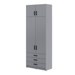 Młodzieżowa szafa Sigma MAX S2 3SZ 90 cm z szufladami – szara 989640 Młodzieżowa szafa Sigma MAX S2 3SZ 90 cm z szufladami – szara 989640