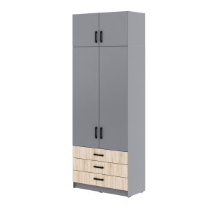 Młodzieżowa szafa Sigma MAX S4 3SZ 90 cm z szufladami – dąb sonoma 989651 Młodzieżowa szafa Sigma MAX S4 3SZ 90 cm z szufladami – dąb sonoma 989651