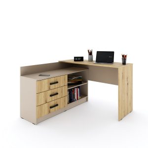 Młodzieżowe biurko SIGMA narożne – kaszmir artisan 1051290 Młodzieżowe biurko SIGMA narożne – kaszmir artisan 1051290