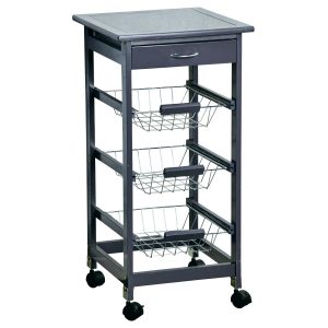 Mobilny barek kuchenny z szufladą i koszami, 36 x 77 cm 218586 Mobilny barek kuchenny z szufladą i koszami, 36 x 77 cm 218586