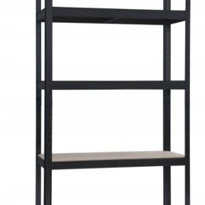 Mocny regał magazynowy metalowy HD5000 180x90x40 cm czarny 1067198 Mocny regał magazynowy metalowy HD5000 180x90x40 cm czarny 1067198