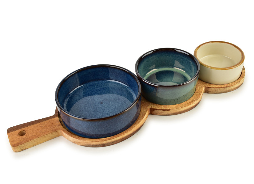 MODERN KITCHEN Deska z 3 miskami 160ml/120ml/80ml 965891