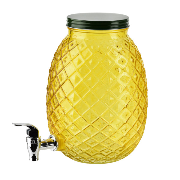 MODERN KITCHEN Szklany słój z kranikiem ananas 4L 1002416
