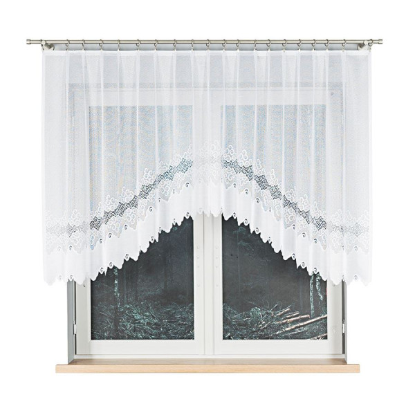 MODESTA - Firanka gotowa żakardowa z podcięciem na dole - 250x120 cm 774839