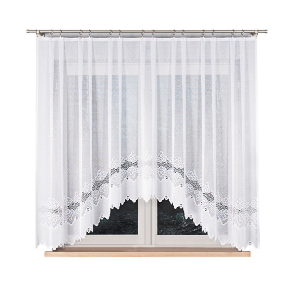 MODESTA - Firanka gotowa żakardowa z podcięciem na dole - 300x160 cm 774828
