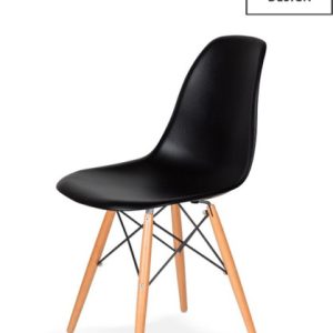 MODESTO krzesło DSW czarne – podstawa bukowa 158507 MODESTO krzesło DSW czarne – podstawa bukowa 158507