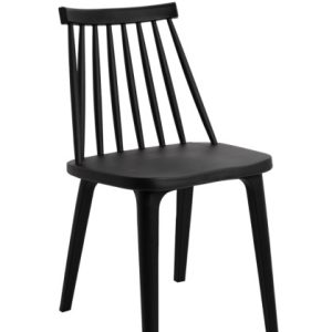 MODESTO krzesło RIBS BLACK czarne – polipropylen 158511 MODESTO krzesło RIBS BLACK czarne – polipropylen 158511