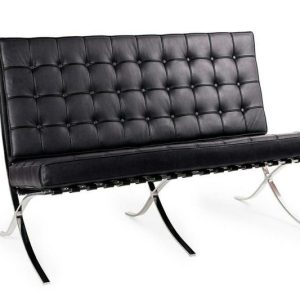 MODESTO sofa dwuosobowa BARCELON czarna – ekoskóra 184312 MODESTO sofa dwuosobowa BARCELON czarna – ekoskóra 184312