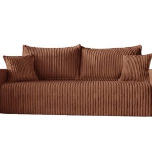 Modna miedziana sofa w tkaninie typu sztruks TILO 993917 Modna miedziana sofa w tkaninie typu sztruks TILO 993917