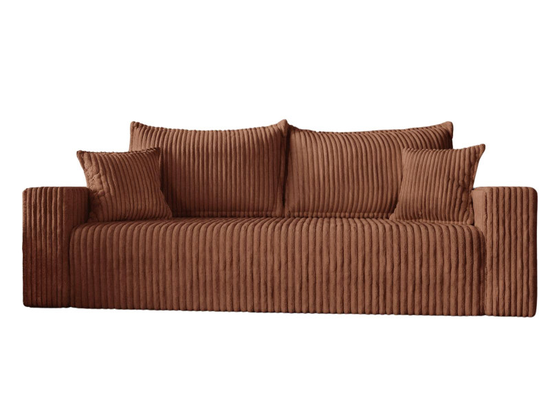 Modna miedziana sofa w tkaninie typu sztruks TILO 993917