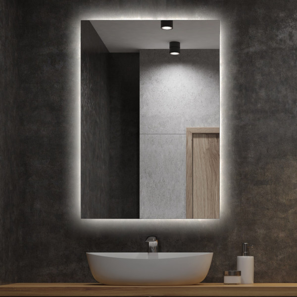 Modne Lustro Podświetlane do Łazienki LED 60x40 cm 110828