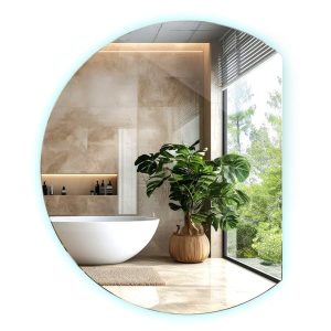 Modne Podświetlane Lustro Ścienne Loft 90 cm LED Do Makijażu 229129 Modne Podświetlane Lustro Ścienne Loft 90 cm LED Do Makijażu 229129
