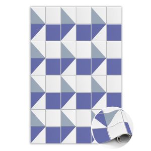 Modny dywan winylowy Akwarelowe formy 100 x 150 cm 254414